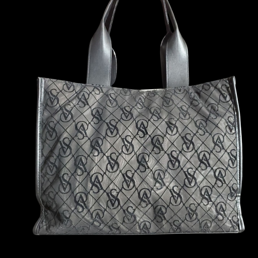 BlackVS Monogram Tote Bag